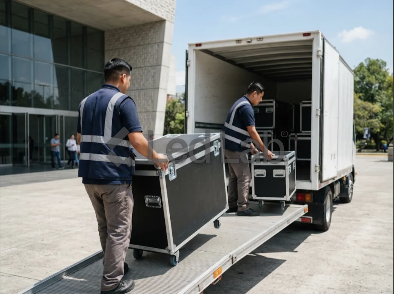 Equipo de LED Lab: transporte